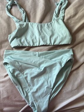Light Mint Green Two-Piece Bikini Set